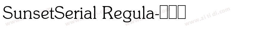 SunsetSerial Regula字体转换